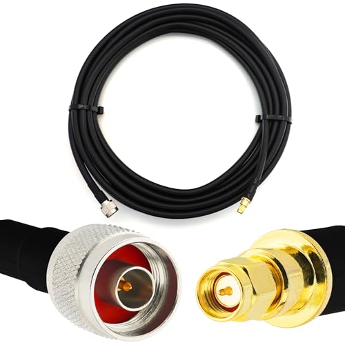RANGEFUL 3m SMA Stecker auf N Stecker Koaxialkabel — Vollkupfer HF400 Flexibles Verlängerungskoax 50 Ohm (LMR400 UF UltraFlex Äquivalent) — für LTE GSM 4G 5G 6G Mobile Signal Router Antenne von RANGEFUL