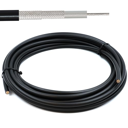 RANGEFUL RG214 5m Koaxialkabel — 50 Ohm antennenkabel für SMA BNC TNC PL259 UHF N Stecker — RG214U Versilbertes Kupferkabel 10.8 mm — CB funk HAM radio Router 4G 5G — Hergestellt in Italien RANGEFUL RG214 5m Koaxialkabel — 50 Ohm antennenkabel für SMA BNC TNC PL259 UHF N Stecker — RG214U Versilbertes Kupferkabel 10.8 mm — CB funk HAM radio Router 4G 5G — Hergestellt in Italien von RANGEFUL