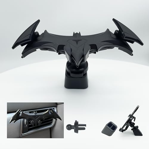 RANGUOWEN Dark Bat Phone Holder Mount for Desk Creative Bat Table Phone Holder Unique Cell Phone Mount for Desk Accessories for Men Gifts Gravity Automatic Locking Hands Free von RANGUOWEN