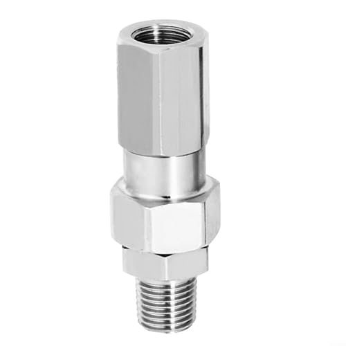 Hochdruckreiniger-Drehgelenk, 3/8 Zoll oder 1/4 Zoll NPT Außengewinde, Edelstahl (1/4) von RANRAO