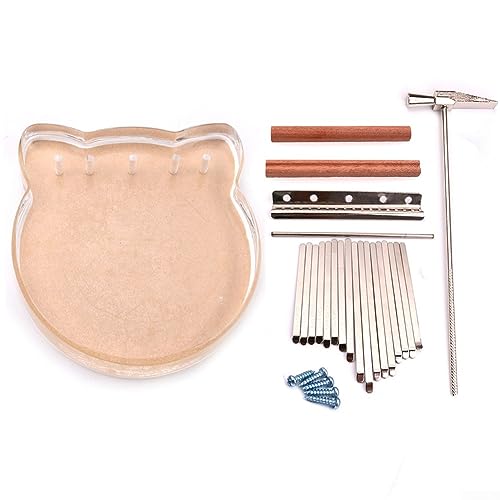 Kalimba 17 Tasten Finger Klavier DIY Zubehör mit Tasten Brücke Tuning Hammer Zubehör Ersatz Kit DIY Zubehör von RANRAO