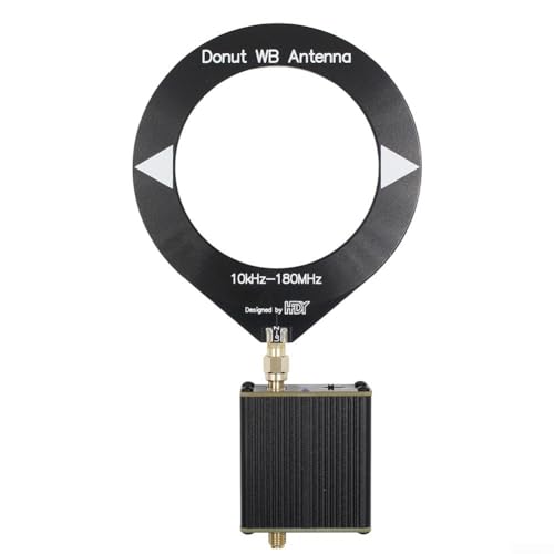 RANRAO Mini-Loop-Antenne, Donut-Antenne, 10 kHz - 180 MHz, mit Konverter mit niedriger Impedanz für MW-Radio, verbessert das Signal und verbessert den Empfangseffekt, 5528F87X6QTVZY3M87DZ8FU RANRAO Mini-Loop-Antenne, Donut-Antenne, 10 kHz - 180 MHz, mit Konverter mit niedriger Impedanz für MW-Radio, verbessert das Signal und verbessert den Empfangseffekt, 5528F87X6QTVZY3M87DZ8FU von RANRAO