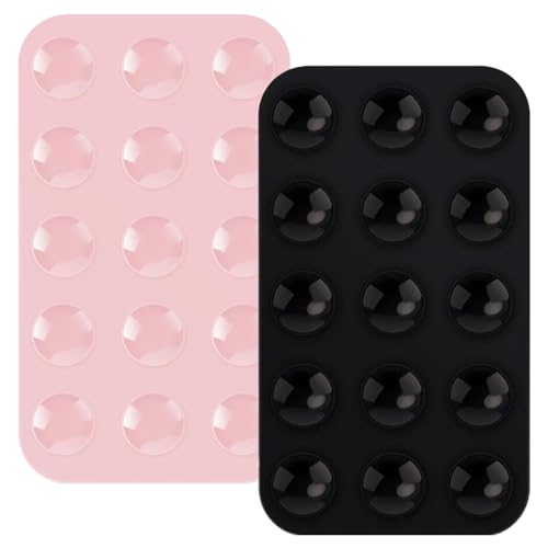 Saugnapf-Handyhülle Halterung,Silikon Magnet Saugnapf Handyhalter,Doppelseitiger Handy Saugnapfhalter,Kompatibel mit vielen Arten von Handys,Multifunktionaler Silikon-Saugnapf für Mobiltelefone von RANYAKE