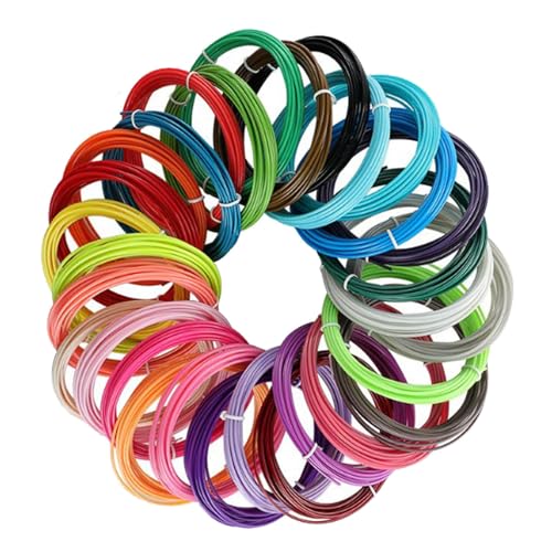 10 Farben 3D Pen Filament 3D Stift Filament PCL 1.75 mm 3D Stift Zubehör Fila ment 3D-Sti-ft Fila-ment Für Niedrige Temperaturen 5m Insgesamt 50m Zufällige Farbe von RAOLAWOBA