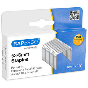 2.000 RAPESCO® Tackerklammern 53/6 von RAPESCO®