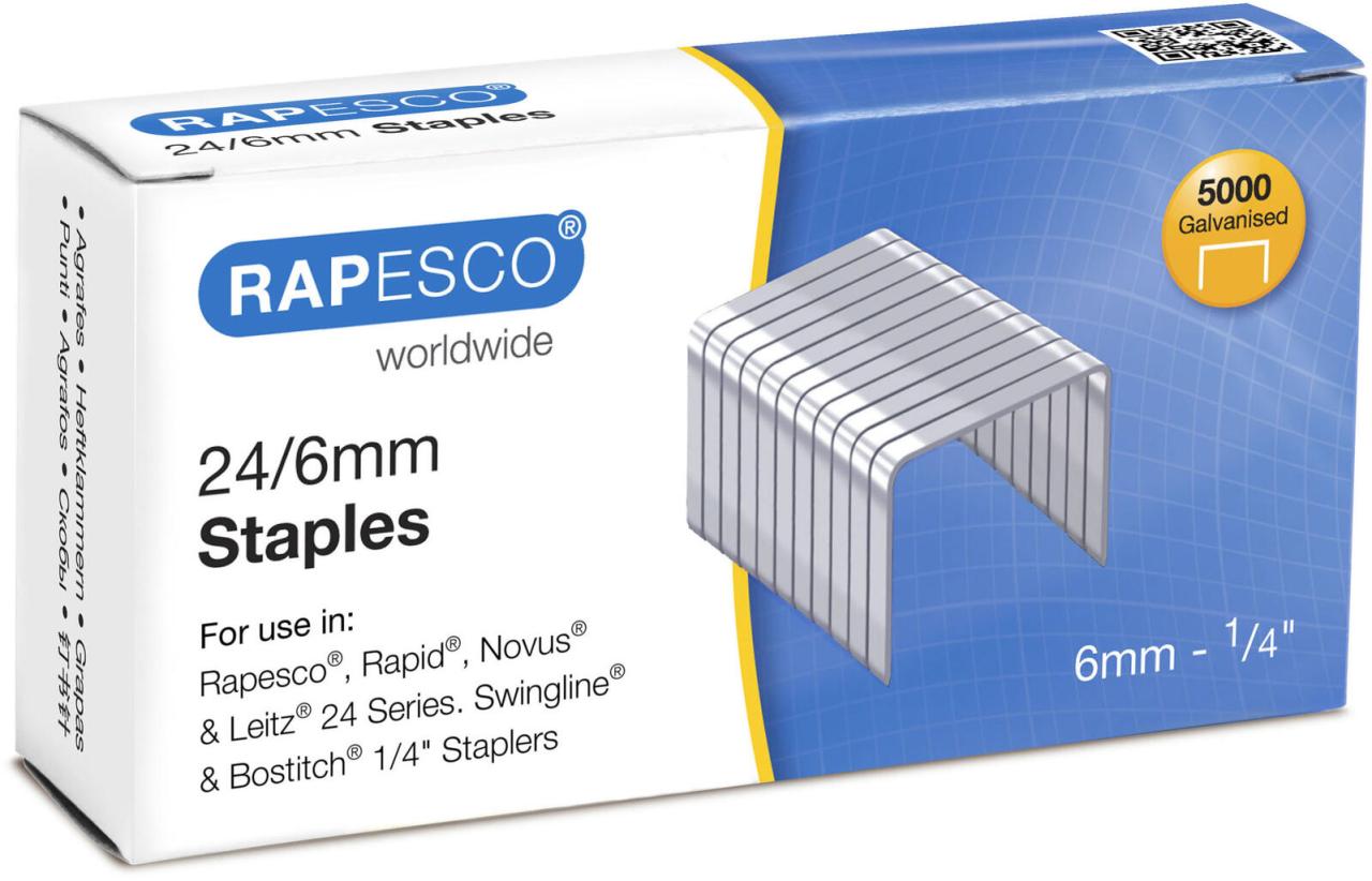 RAPESCO Heftklammern 24/6 5000 24/6 von RAPESCO®