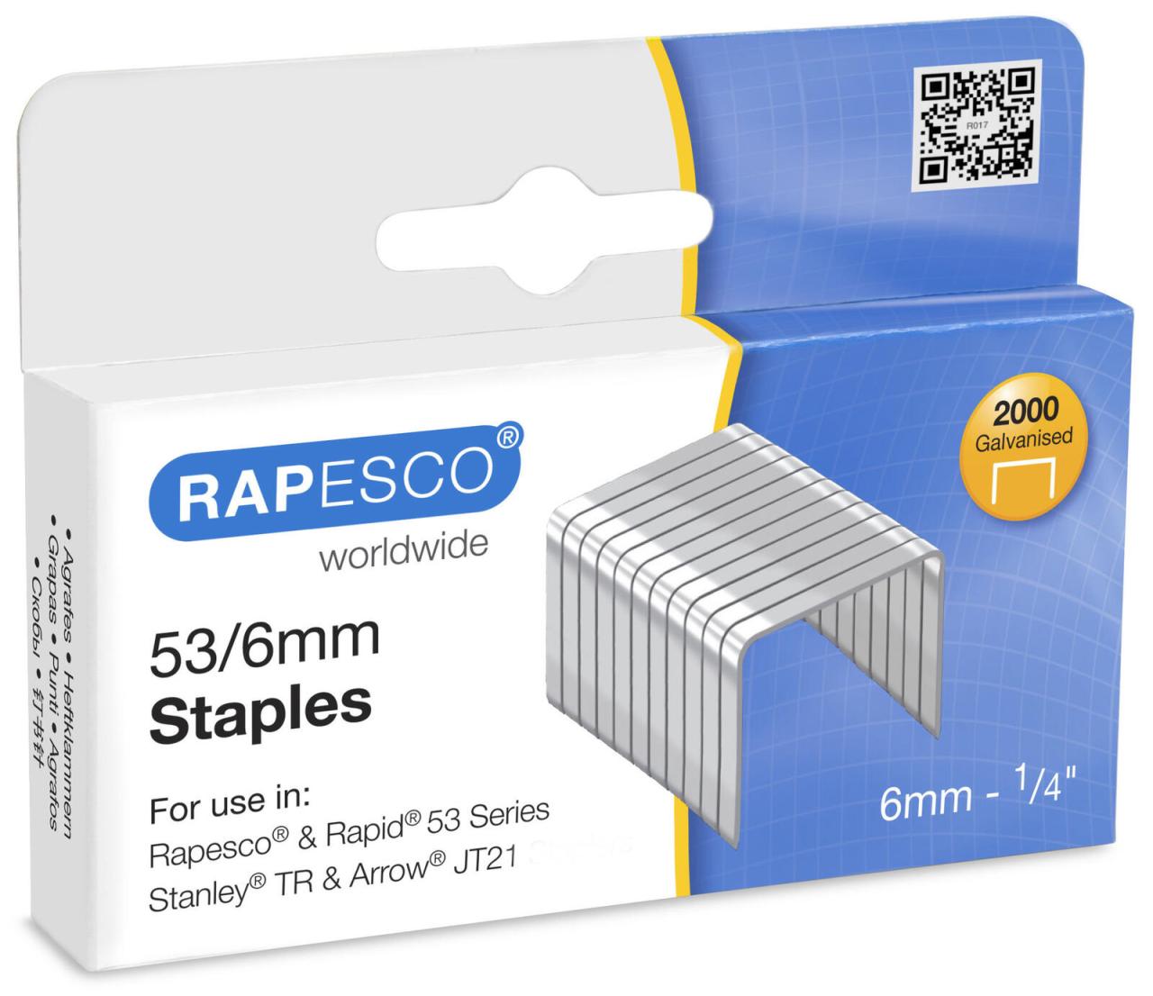 Rapesco Tackerkl. 53/6 2000 St 53/6 von RAPESCO®