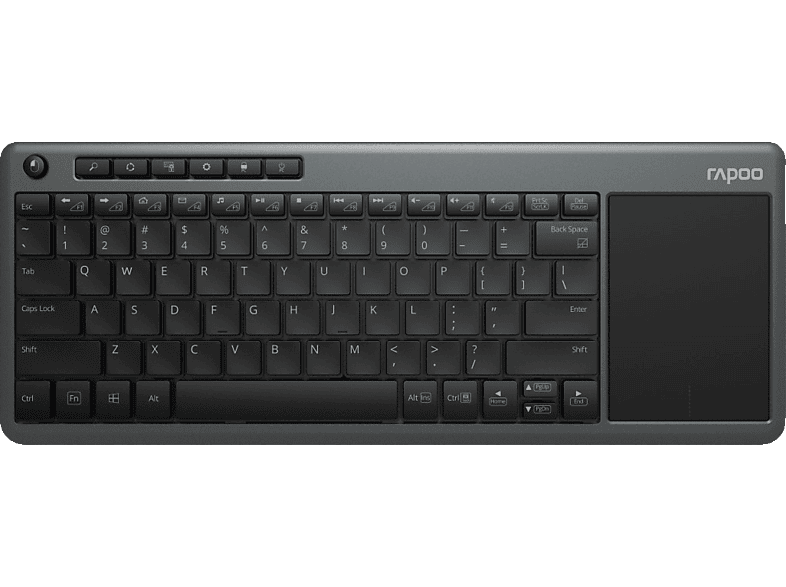 RAPOO K2600, Tastatur, Rubberdome, Sonstiges, kabellos, Grau von RAPOO