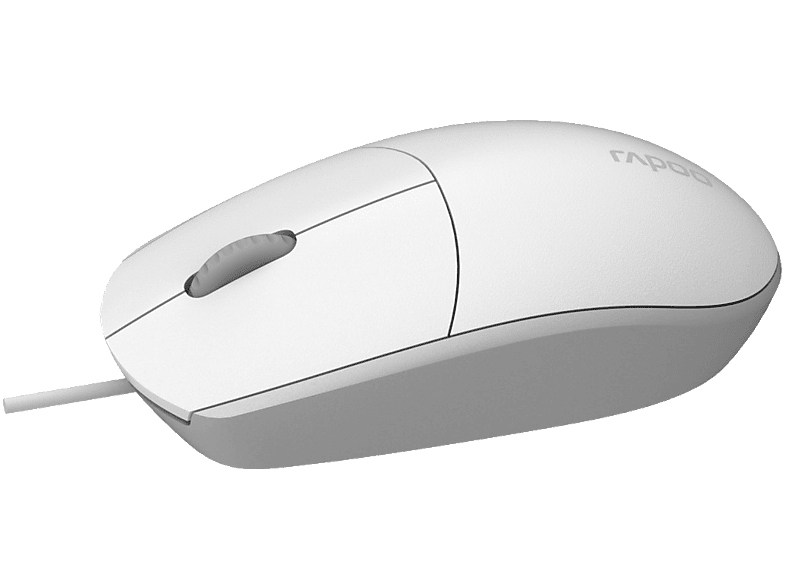 RAPOO N100 kabelgebundene Maus, Weiß von RAPOO