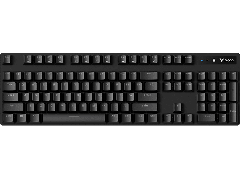 RAPOO V500PRO 2.4, Gaming Tastatur, Mechanisch, Kabellos, Schwarz von RAPOO
