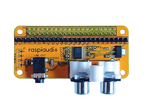 RASPIAUDIO Audio DAC Hat Sound Card for Raspberry PI5 All Models Pi Zero / Pi4 / Pi3B / Pi3B+ / Pi2 / Better Quality Than USB (Audio+ V2) von RASPIAUDIO