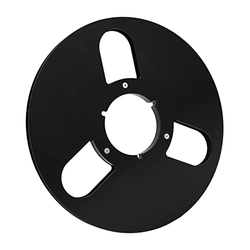 10,5 -Zoll -Aluminiumlegierung Leere Rolle - 1/4 "Tape -Take -up -Rolle für die Reel -to -Reel -Kassettenrekorder - Ersatzteil für eine Optimale Klangqualität und eine Verbesserte Haltbarkeit (BLACK) von RASTKY
