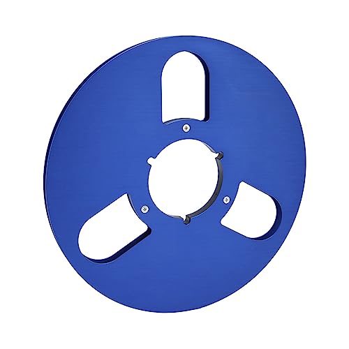 10,5 -Zoll -Aluminiumlegierung Leere Rolle - 1/4 "Tape -Take -up -Rolle für die Reel -to -Reel -Kassettenrekorder - Ersatzteil für eine Optimale Klangqualität und eine Verbesserte Haltbarkeit (BLUE) von RASTKY