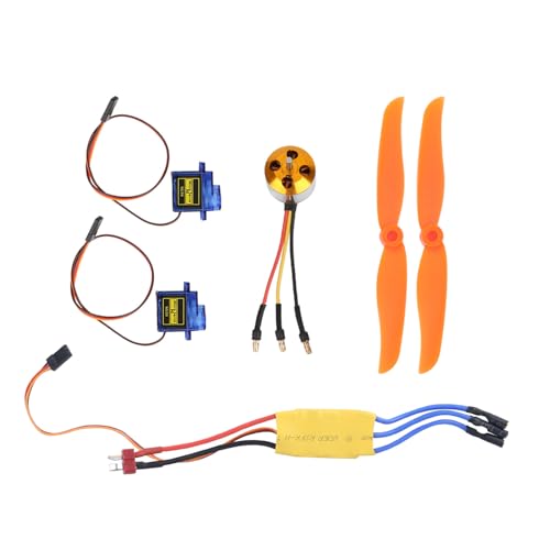 2200kV Effizienter Bürstenloser Motor 30A ESC SG90 Servo 6035 Propeller für RC-Flugzeugteile, ABS+ELEC, Passen für 400-450 Flugzeuge oder RC-Hubschrauber (2212 KV2200 Motor + 6035 Paddel + 9 Gramm von RASTKY