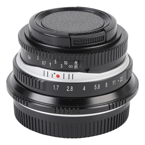 25 Mm F1.7 Manuelles Kameraobjektiv, Objektiv mit Großer Blende und Manuellem Fokus für Spiegellose Kameras mit G1, G3, G5, G6 und G7 M4/3-Mount, Schafft Romantische Atmosphäre, von RASTKY