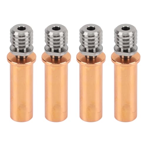 Aktualisieren Sie Ihren Druck mit 4pcs All Metal Heatbreak Kupfer -Kupfer -Extruder -Throat -Röhrchen Ersatz - Hochleistungs -Hitzebreak Zum Drucken, überlegene Wärmeableitung (#1) von RASTKY