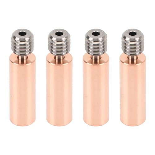 Aktualisieren Sie Ihren Druck mit 4pcs All Metal Heatbreak Kupfer -Kupfer -Extruder -Throat -Röhrchen Ersatz - Hochleistungs -Hitzebreak Zum Drucken, überlegene Wärmeableitung (#2) von RASTKY
