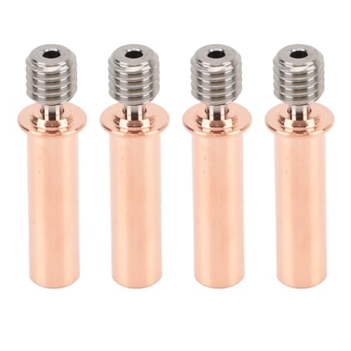 Aktualisieren Sie Ihren Druck mit 4pcs All Metal Heatbreak Kupfer -Kupfer -Extruder -Throat -Röhrchen Ersatz - Hochleistungs -Hitzebreak Zum Drucken, überlegene Wärmeableitung (#3) von RASTKY
