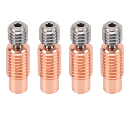 Aktualisieren Sie Ihren Druck mit 4pcs All Metal Heatbreak Kupfer -Kupfer -Extruder -Throat -Röhrchen Ersatz - Hochleistungs -Hitzebreak Zum Drucken, überlegene Wärmeableitung (#5) von RASTKY