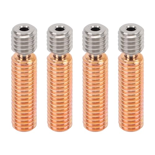 Aktualisieren Sie Ihren Druck mit 4pcs All Metal Heatbreak Kupfer -Kupfer -Extruder -Throat -Röhrchen Ersatz - Hochleistungs -Hitzebreak Zum Drucken, überlegene Wärmeableitung (#7) von RASTKY