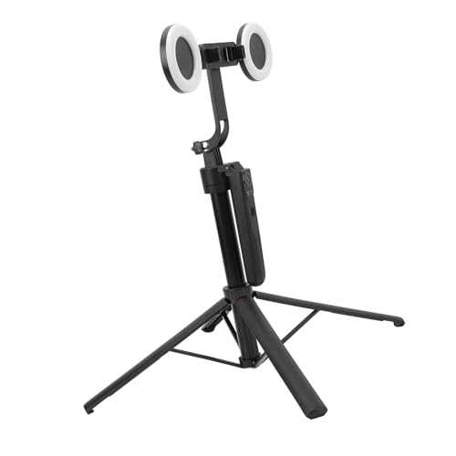 Auto-Face-Tracking-Stabilisator mit 5.0-Fernbedienung, Tragbarer Telefonhalter Quadrupod für Selfie-Vlogging, Gefertigt aus ABS, Aluminiumlegierung, Stabil und Langlebig von RASTKY