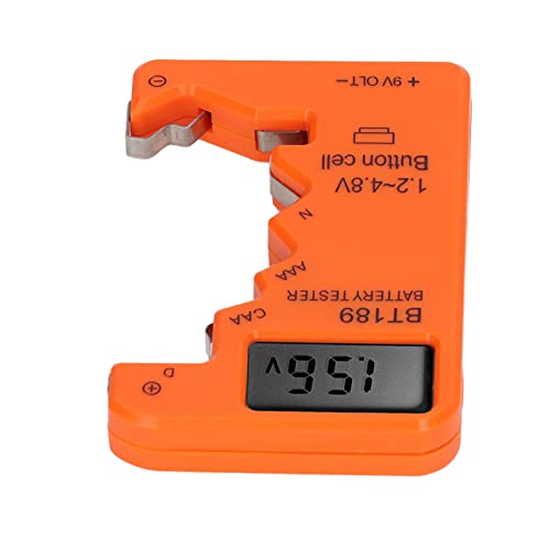 Digital Battery Checker -Kapazitätstestermesser für AA, AAA, 6F22, 9 V und Mehr - Zum Lesen von LCD Displays, Kompakten und Leichten Batterielebensdauer für eine Schnelle Spannungsbewertung von von RASTKY