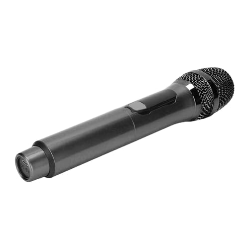 Dynamisches Drahtloses Home -Microfon Einfach zu Verbinden, Handheld -Mikrofon für die Outdoor -Konferenz, EIN Plug -and -Play -LED -Bildschirm, 6,35 -mm -Schnittstellenausrüstung (Black) von RASTKY