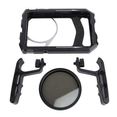 Handheld -Smartphone -Video -Rig -Hand -Girp -Stabilisator mit Dual -Griff, ND -Filter, Teleskop -Video -Stabilisator -Stativmontage für Live -Streaming, Vlogging, Handheld -Smartphone -Video -Rig -Hand -Girp -Stabilisator mit Dual -Griff, ND -Filter, Teleskop -Video -Stabilisator -Stativmontage für Live -Streaming, Vlogging, von RASTKY