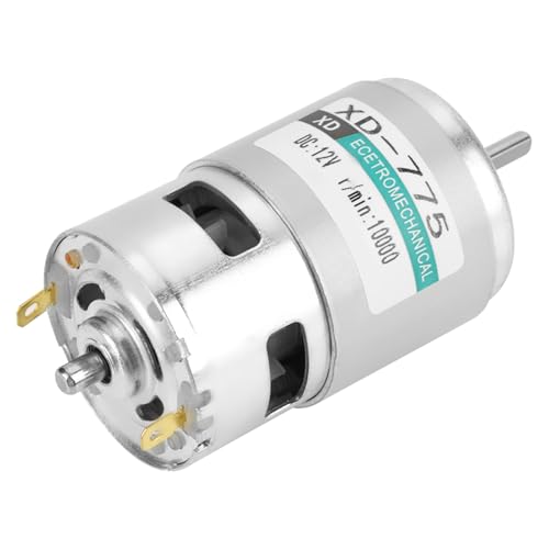 Hohe Speedmotor XD -775 12 V 10000 U/Min Niedriges Motorrad - für Kleine Drehmaschine, Tischbohrmaschine, Zuckermaschine (#1) von RASTKY
