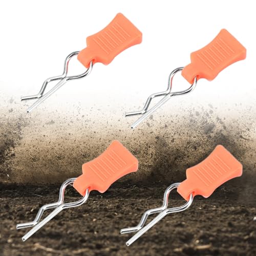Langlebige Aluminiumlegierung und Stahl RC -Karosserie -Clip -Clip -Stift für 1/8 1/10 1/12 RC -Auto, Geeignet für Modellauto -Enthusiasten (ORANGE) von RASTKY