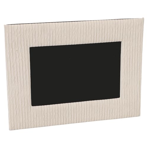 Leder Bilderrahmen für Tabletop Display mit Einzigartiger Textur, 6 Zoll Foto Heim Dekor, Ideal (Beige) von RASTKY