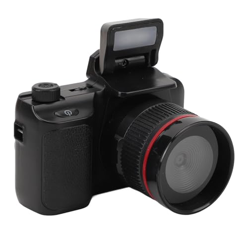 Mikro-Spiegelreflexkamera, 1080P HD, 180-Grad-Flip, 2-Zoll-Bildschirm, 4-facher Zoom, Retro-Kompakt-Digitalkamera für Videofotografie, Vlogging mit Anti-Shake-Filtern, Blitz für Mikro-Spiegelreflexkamera, 1080P HD, 180-Grad-Flip, 2-Zoll-Bildschirm, 4-facher Zoom, Retro-Kompakt-Digitalkamera für Videofotografie, Vlogging mit Anti-Shake-Filtern, Blitz für von RASTKY