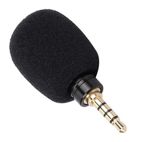 -Mikrofon für Mobiles Smartphone, Leichtes und Tragbares 3,5 -mm -Jack -Stecker -Mikrofon, Hochempfindliche Sprachaufzeichnung (3.5 Quadrupole Mono Direkteinfügung) von RASTKY