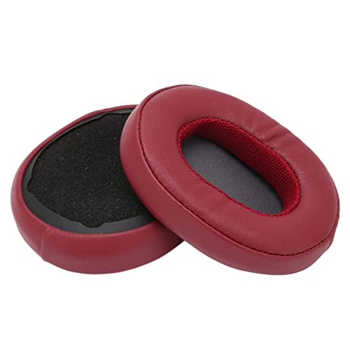 Ohrpolster für Proteinleder -Ersatzpolster für Crusher 3.0 & HSH3 -Ohrhörer Bequem, Langlebig, die Installation, Reparaturteile die Verbesserung der Klangqualität (Wine RED) von RASTKY