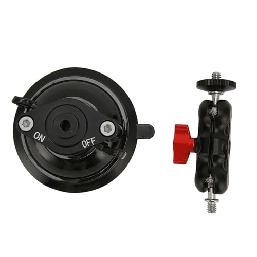 RASTKY Leistungsstarke Saugnapfbecher -Kamera -Autohalterung Langlebiger und Vielseitiger Action -Kamera -Halterung für Autofenster, Kompatibel mit den Meisten Kameras, 1 X Adapter1 X Saugnapfbecher von RASTKY