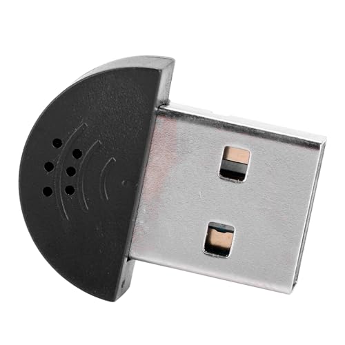 RASTKY Studio Speech -Mikrofon Mikrofon -Adapter, Hochempfindlichkeitsmikrofon für PC, Unterdrückung von Omnidirektionalem Rauschen, für Skype, (Black) von RASTKY
