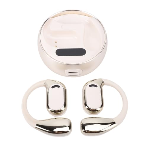 Sprachtranslator Ohrhörer Wireless Übersetzungshauptset Mehrsprachiger Echtzeit (Beige) von RASTKY