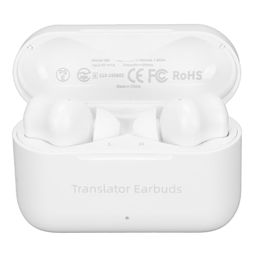 Sprachübersetzer Kopfhörer Hochgenaugreduktion Dual Mic Mic (White) von RASTKY