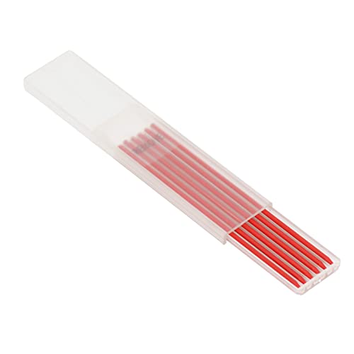 Tischler Bleistift Aufladen Starkes Graphitmaterial für den Bau 2,8 Mm Durchmesser 24 Stücke (Rot) von RASTKY
