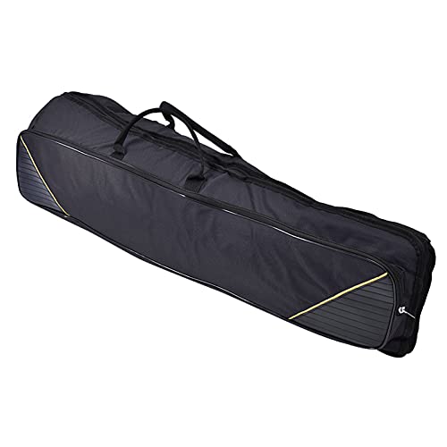 Tragbares Alt Tenor Posaunen -Umhängetasche Handtasche Musikinstrumentenzubehör - Stoff, Kearresistente, Leichte Gigbeutel mit Rucksackgurten und Griff (BLACK) von RASTKY
