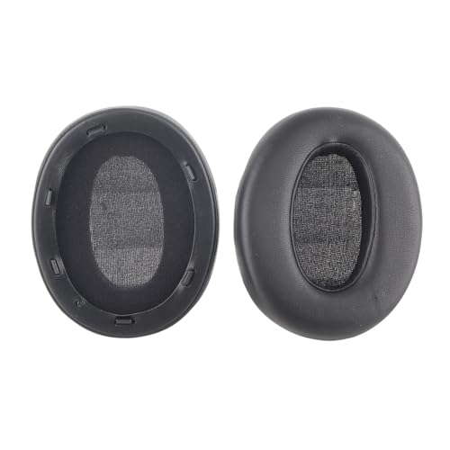 WH XB910N Kopfhörer Ohrkissen Ersatzweiche Protein Leder -Geräusch -Isolation Schaum 2 Pack für eine Verbesserte Schallqualität (Black) von RASTKY