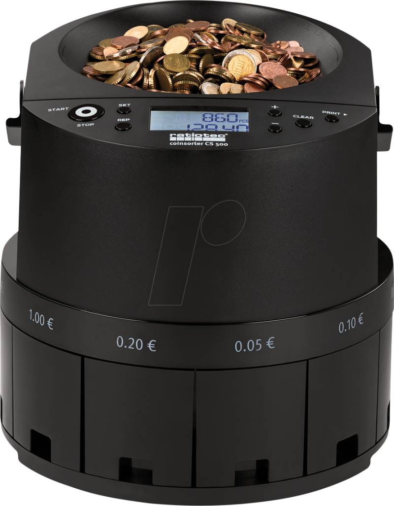 RATIOTEC CS500 - Geldzählmaschine, Münzenzähler- Münzensortierer von RATIOTEC