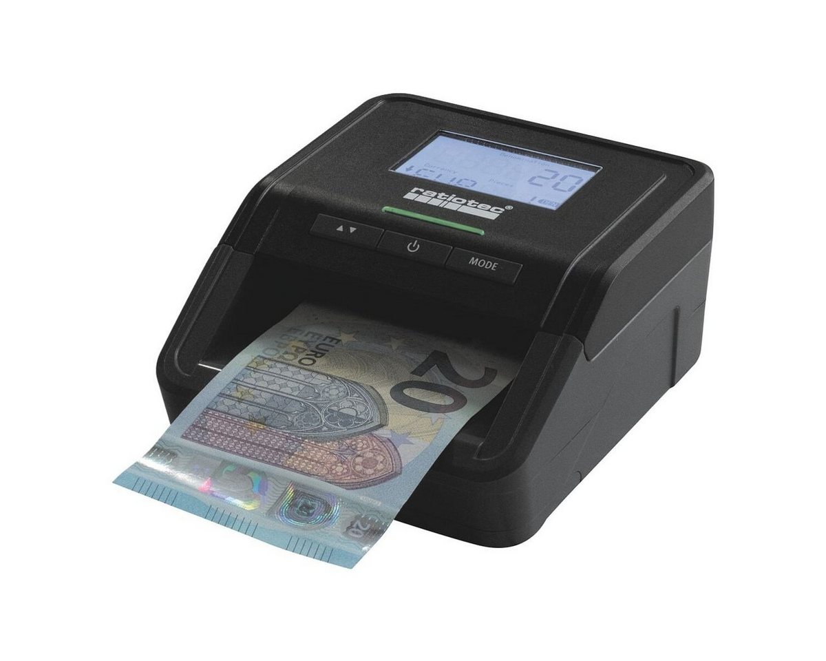 RATIOTEC Geldscheinprüfgerät Smart Protect Plus, Banknotenprüfgerät für EUR, GBP, CHF, mit Zählfunktion von RATIOTEC