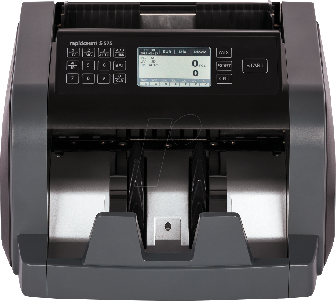 RATIOTEC RAPS575 - Geldzählmaschine, Banknoten, UV-IR-MG-MT-SD-Farbe von RATIOTEC