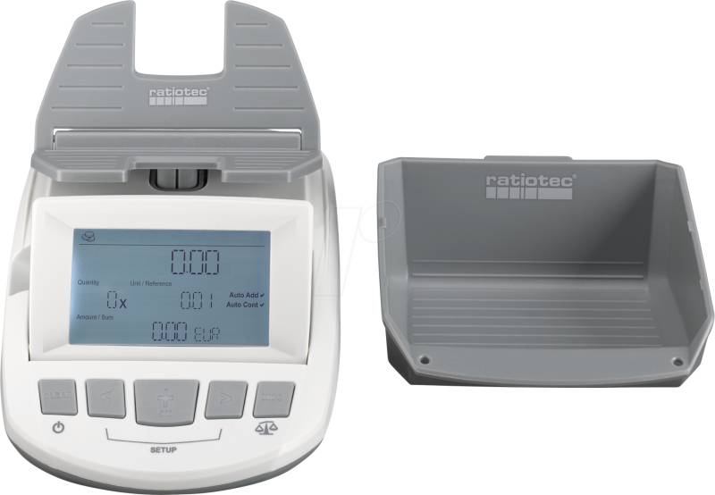 RATIOTEC RS1000 - Geldwaage, statische Wiegefunktion von RATIOTEC