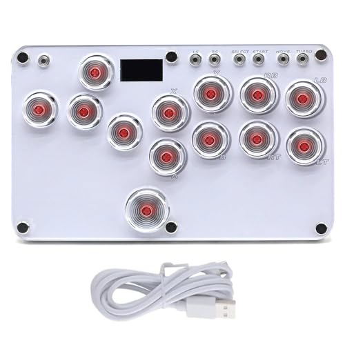 Arcade Fight Stick,Fighting Arcade Game Keyboard,für haute42,Arcade-Kampf-Joystick-Gaming-Tastatur,Mit Turboaufladung Und Benutzerdefiniertem Rgb,Unterstützt Hot Swap Und Socd,Für Switch/Pc/Ps4/Ps3 von RATSTONE