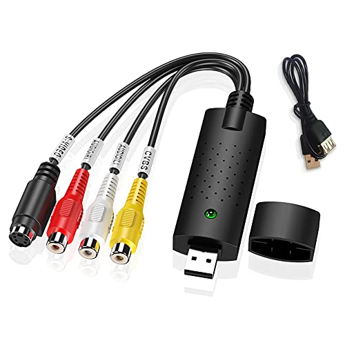 Video Grabber,Vhs Selbst Digitalisieren,VHS zu USB Video Grabber Recode Stick,VHS Digitalisieren,Bearbeiten Sie Videos von Jeder Analogen Quelle Einschließlich VCR DVD ,für Windows 10/8/7/XP/für Mac Video Grabber,Vhs Selbst Digitalisieren,VHS zu USB Video Grabber Recode Stick,VHS Digitalisieren,Bearbeiten Sie Videos von Jeder Analogen Quelle Einschließlich VCR DVD ,für Windows 10/8/7/XP/für Mac von RATSTONE