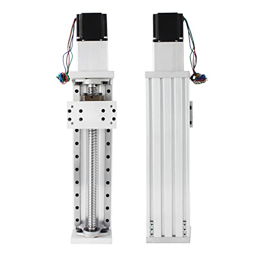 RATTMMOTOR Lineartisch-Aktuator, CNC Linearführung 80mm-Breite Effektiver Hub 500mm Linearantrieb, Lineartischantrieb Kugelumlaufspindel SFU1605 mit Nema23 Schrittmotor von RATTMMOTOR