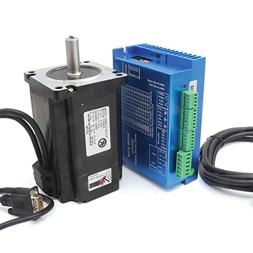 RATTMMOTOR Closed Loop Schrittmotor Kit Nema34 8Nm Closed Loop Stepper Motor und HSS86 Schrittmotor Steuerung und 3m Kabel für CNC Gravur/Fräsmaschine von RATTMMOTOR