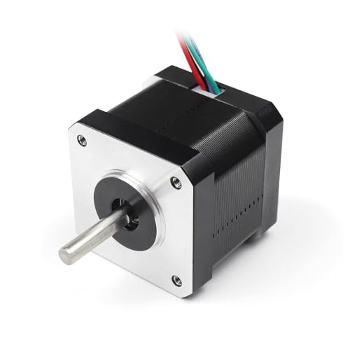 RATTMMOTOR Schrittmotor Nema 17 Stepper Motor,4-Draht Stepping Motor 45Ncm (64oz.in) 1,7A 4-adriges Kabel 1,8 Grad 2-phase Schrittmotor mit 1m Kabel 42x42x40mm für 3D-Drucker/Roboter von RATTMMOTOR